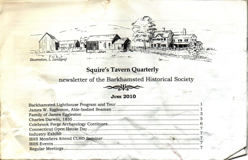 6/10 - Squire's Tavern Quarterly Newsletter - By Barkhamsted Historical Society
