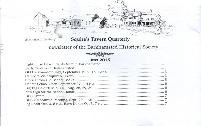 Sept 2015 - Squires Tavern Quarterly - BHS